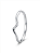 Bracelete Rígido em Aço Inoxidável Prateado – Design Orgânico Ondulado - Imagem 3