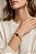 Pulseira Elos com Cristal Retangular Banhada a Ouro - Imagem 1