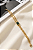 Pulseira Elos com Cristal Retangular Banhada a Ouro - Imagem 5