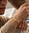 Pulseira Masculina Pai Nosso Banhada a Ouro - Imagem 1
