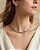 Conjunto Feminino Colar Regulável Coração Cravejado e Brinco em Aço Inoxidável - Imagem 10