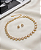 Conjunto Feminino Colar Regulável Coração Cravejado e Brinco Dourado Linha Premium Aço Inoxidável - Imagem 5