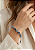 Pulseira Feminina Coração Cravejado em Aço Inoxidável - Imagem 1