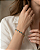 Pulseira Feminina Coração Cravejado em Aço Inoxidável Banhado a Ouro - Imagem 1