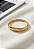 Bracelete Rígido de Aço Banhado a Ouro Abaulado Entrelaçado - Imagem 2