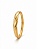 Bracelete Rígido de Aço Banhado a Ouro Abaulado Entrelaçado - Imagem 3