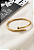 Bracelete Rígido Prego de Aço Banhado Ouro e Prateado - Imagem 2