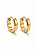 Brinco Argola Click Fita Lisa em Aco Inoxidavel Banhado a Ouro - Imagem 6
