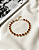 Pulseira de Coração em Aço Inoxidável Banhada a Ouro com Zircônias Vermelhas - Imagem 2