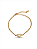 Pulseira de Coração em Aço Inoxidável Banhada a Ouro com Madrepérola - Imagem 3
