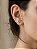 Brinco Ear Cuff Navetes Cravejadas com Zircônias Prata - Imagem 1