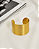 Bracelete Liso Largo Dourado com Textura Acanalada - Imagem 2