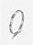 Bracelete Rígido em Aço Inoxidável Números Romanos com Zircônias - Imagem 3