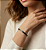 Bracelete Pai Nosso em Banho de Ródio Negro - Imagem 1