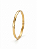 Bracelete Rígido Dourado Liso 4mm Abaulado - Imagem 3