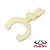 Garfo para motor partida QDJ1266A Chery Tiggo Cielo - Imagem 1