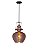 PENDENTE COPPER ROUND METAL E VIDRO COBRE 1XE27 - Imagem 1