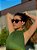 Óculos de sol feminino verde e preto - Imagem 2