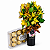 Cup de Alstromérias Amarelas com Ferrero Rocher - Imagem 1