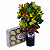 Cup de Alstromérias Amarelas com Ferrero Rocher - Imagem 2