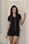 PIJAMA AMERICANO LUNA-Preto C/Bege - Imagem 1