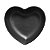 Tigela coração Preto fosco (18,5x18cm) - Imagem 1