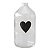 Vaso garrafa de vidro - Coração - Imagem 1