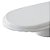 Prato de louça oval branco com pé - Imagem 3