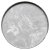Prato de cimento na cor CInza Claro - 25cm - Imagem 1
