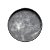 Prato de cimento fundo na cor cinza escuro - 17cm - Imagem 1