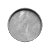 Prato de cimento fundo na cor cinza claro - 17cm - Imagem 1