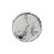 Prato de cimento na cor mármore branco - 11cm - Imagem 1