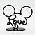 Letreiro Mickey Love - Preto - Imagem 1