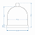 Porta panetone de madeira com redoma - SMP - Imagem 3