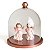 Porta panetone de MDF com redoma de vidro - COBRE - Imagem 3
