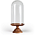 Pedestal em Madeira com Redoma de Vidro Altura 35cm - Imagem 4