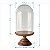 Pedestal em Madeira com Redoma de Vidro Altura 30cm - Imagem 6