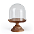 Pedestal em Madeira com Redoma de Vidro Altura 18cm - Imagem 5