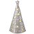 Árvore de Natal em cerâmica com LED - prata - Imagem 2