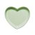 Travessa coração Verde M (18x16cm) - Imagem 1