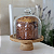 Porta panetone de Bambu com redoma de vidro - até 400g - Imagem 4