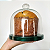 Porta panetone de MDF na cor VERDE com redoma de vidro - até 400g - Imagem 1