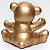 Urso de Louça Dourado - Imagem 2