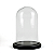 Redoma De Vidro Pequena 25cm Base Preta - Imagem 3