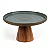 Boleira Com Prato Ceramica Cinza Azulado e Redoma Base Cone - Imagem 3
