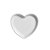 Travessa coração Branco P (12x11cm) - Imagem 1