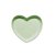 Travessa coração Verde P (12x11cm) - Imagem 1