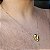 Colar duas gotas dourado - Imagem 2