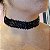 Choker flexível paetê preto - Imagem 1