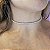 Choker rolinho brilho prata - Imagem 1